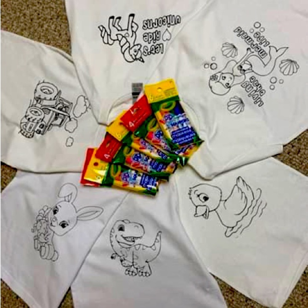 Kids color on shirts
